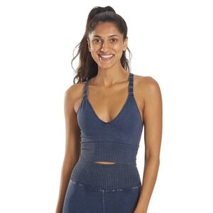 FP Movement Good Karma Crop Top Washed Black Size M/L